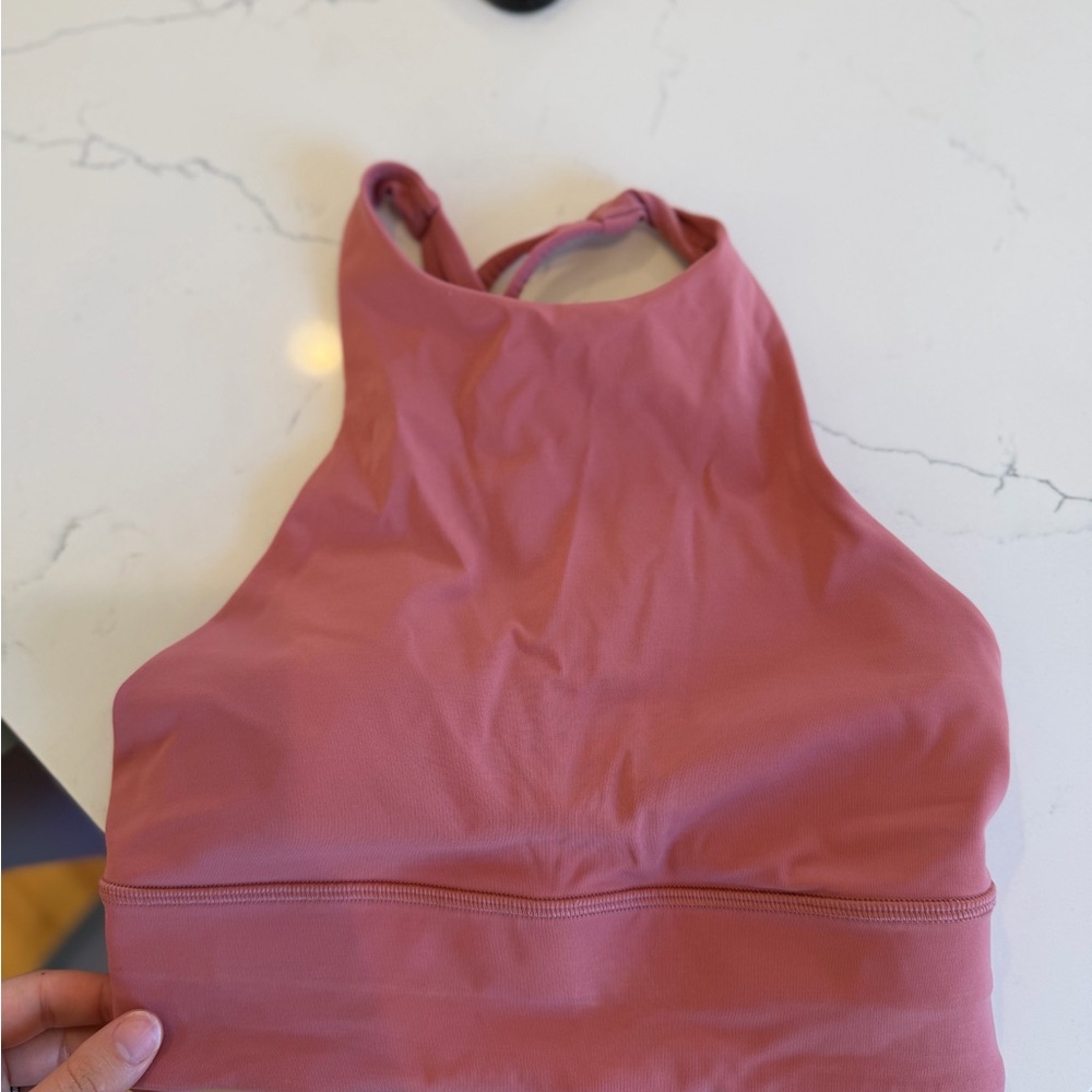 Lululemon Athletica Pink High-Neck Bralette